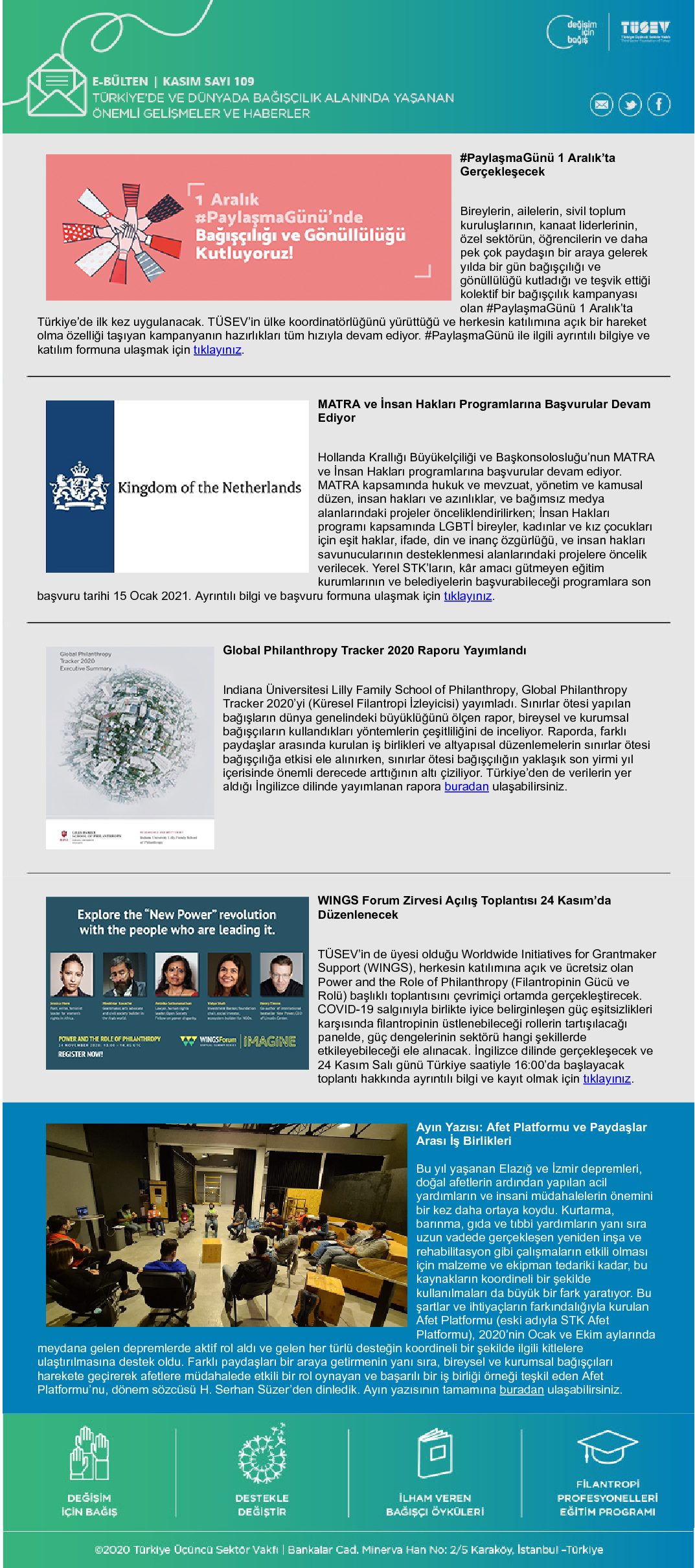 Kasım 2020, No: 109